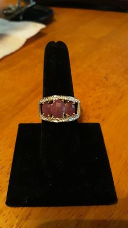4.75tcw Ruby and diamond ring