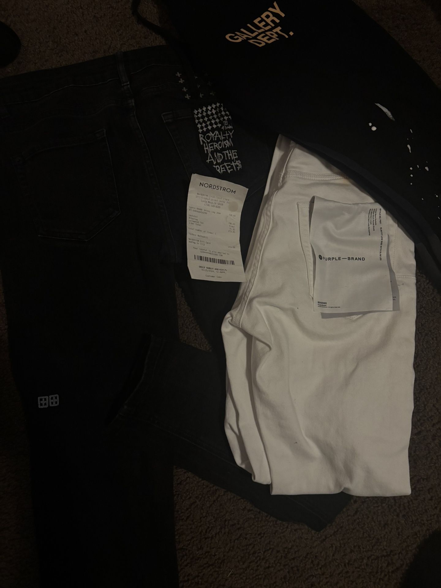 gallery dept purple jeans and ksubi jeans
