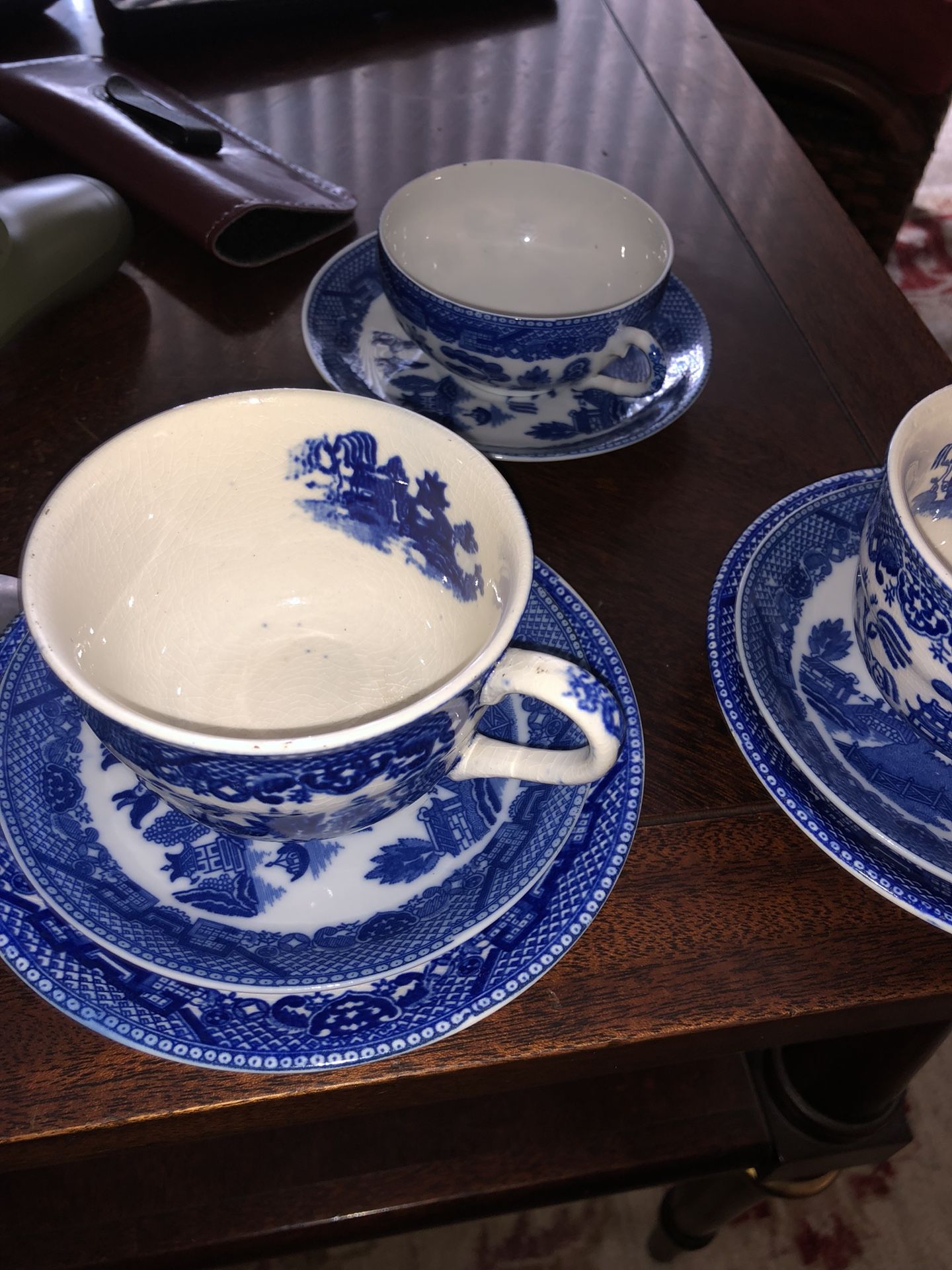 Blue Willow 8 oz. Mug Set