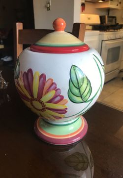Hand Painted Cookie Jar