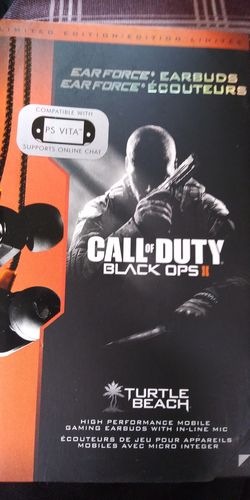 A,EARBUDS CALL OF DUTY BLACK OPSII