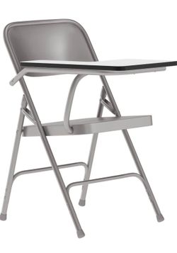 Steel Folding Chair with Right Handed Tablet Arm