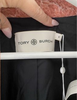 Tory Burch Velvet Anorak Holiday Rose Jacket Size 6 NWT