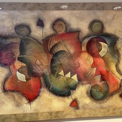 Beautiful Wall Art Piece “Quest” By Eric Waugh. Framed Acrylic