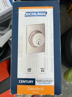 SCHLAGE DEADBOLT BRAND NEW IN BOX.