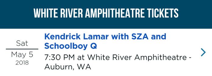 2 tickets Kendrick lamar