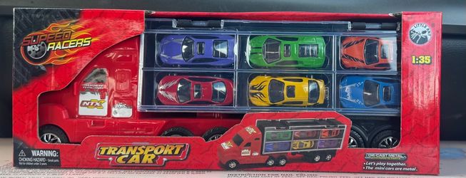 Speed Racers Transport Car Truck Toy Set