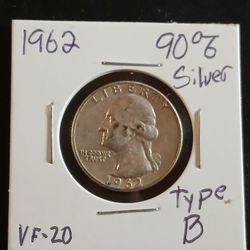 1962 WASHINGTON QUARTER 