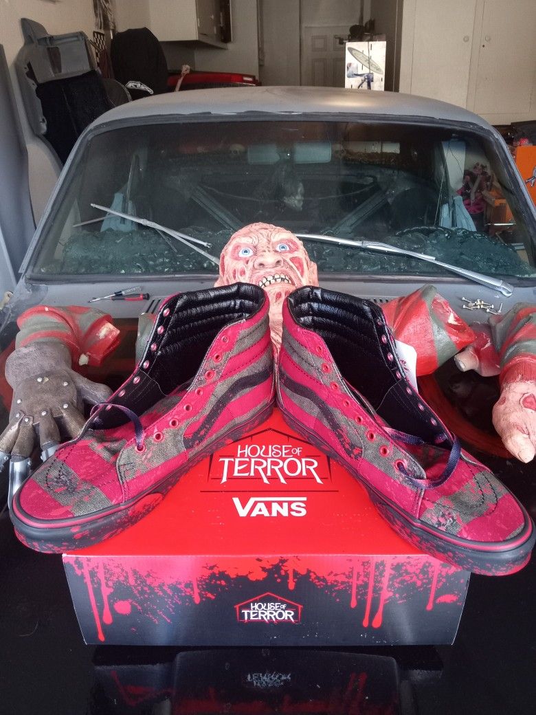 Vans x Horror Sk8 High Nightmare On Elm St Shoes New!