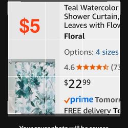Shower Curtain $5