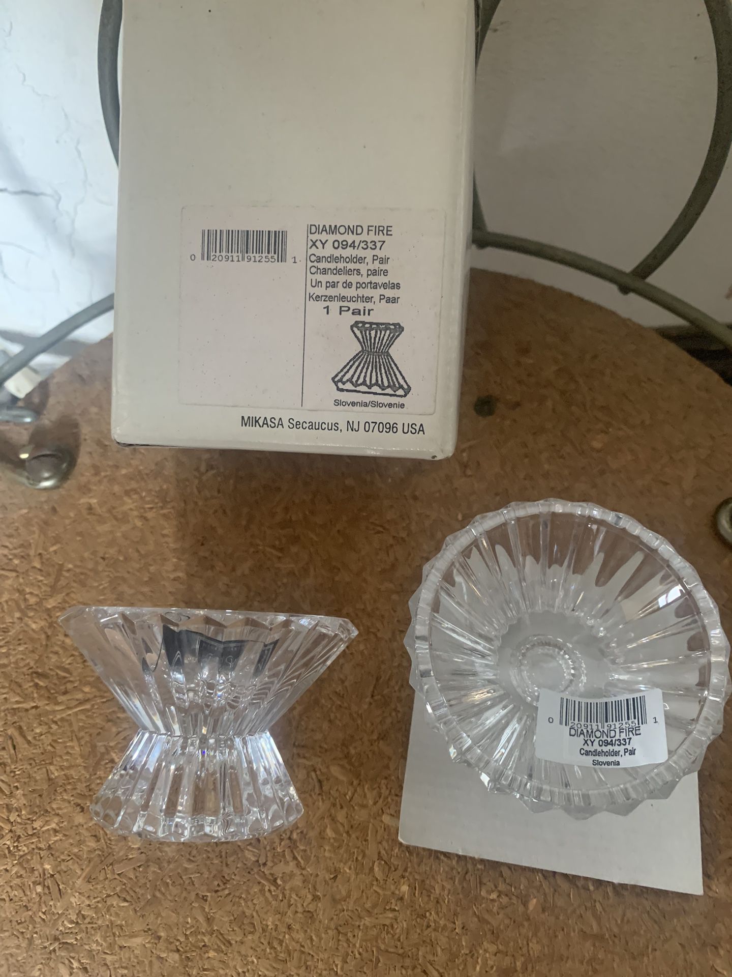 New Beautiful Crystal Candle Stick Holders