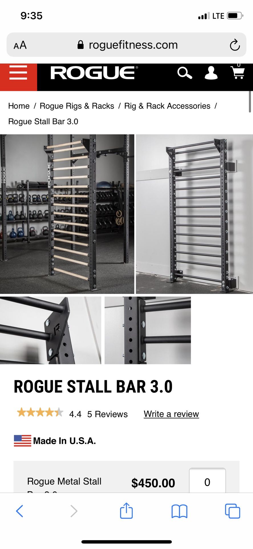 Rogue Stall Bars Wooden