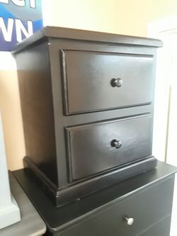 Black night stand