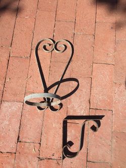 Iron flower pot holder & bracket