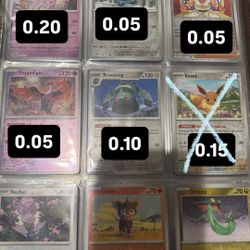 Prismatic Evolution Pokemon Card Reverse Holos 