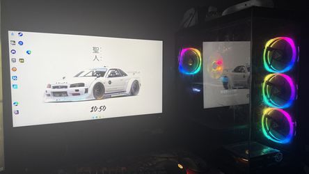 CYBERPOWER PC AND TWO MONITORS
