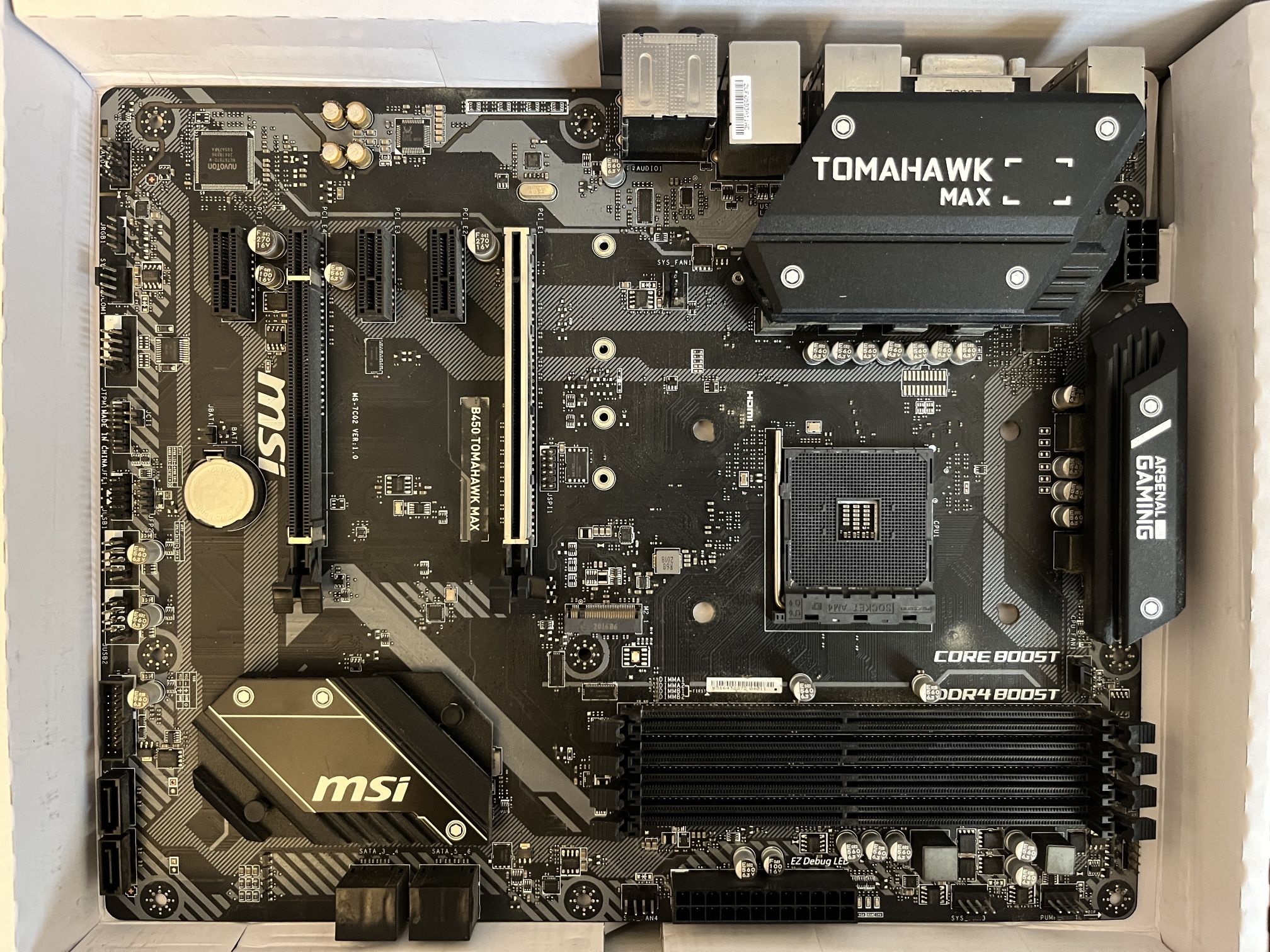 MSI B450 Tomahawk Max – AM4 ATX Motherboard