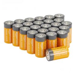 3 24-Pack C Cell Alkaline All-Purpose Batteries, 1.5 Volt, 5-Year Shelf Life