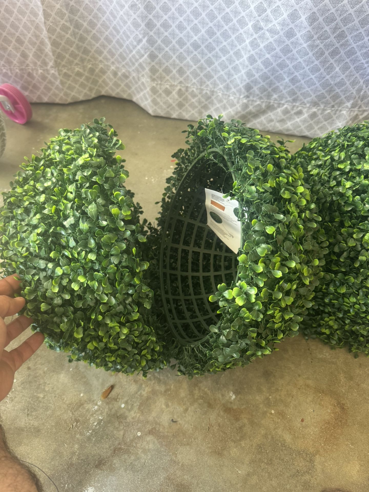 Goplus 2 PCS 15.7 Inch Artificial Boxwood Topiary Balls,