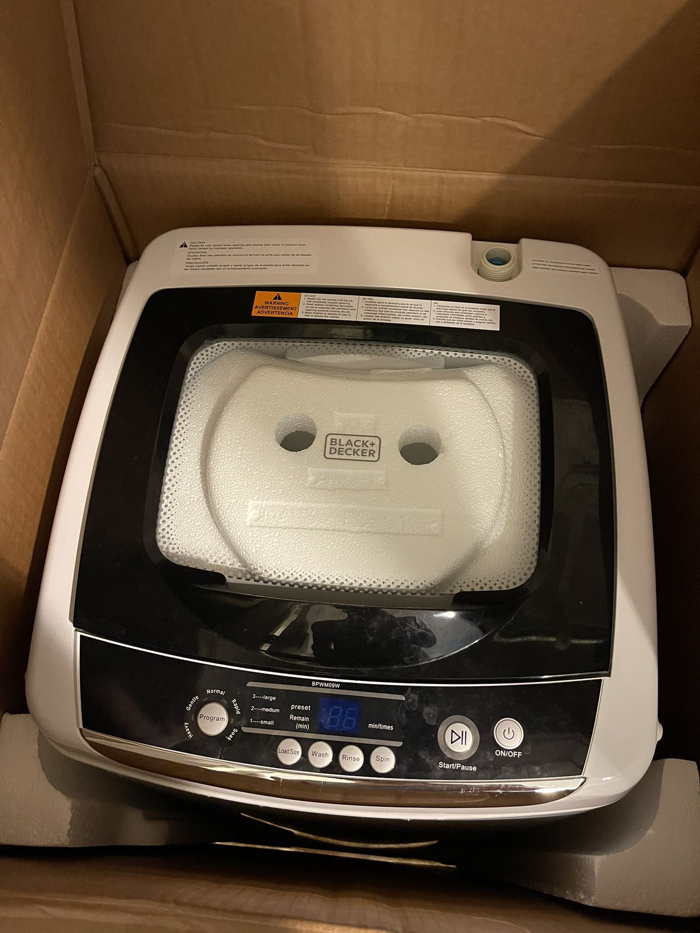 BLACK+DECKER Portable Washer 0.9 Cu. Ft.