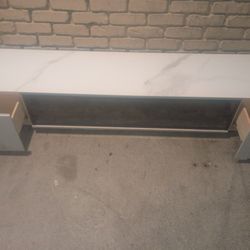 Marble 2 Drawered Electric  Fireplace Heater 