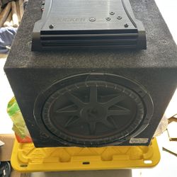Kicker Zx400.1 Amp & 12”Kicker CVR