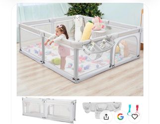 Baby Playpen Foldable 79x59 Playpen for Babies