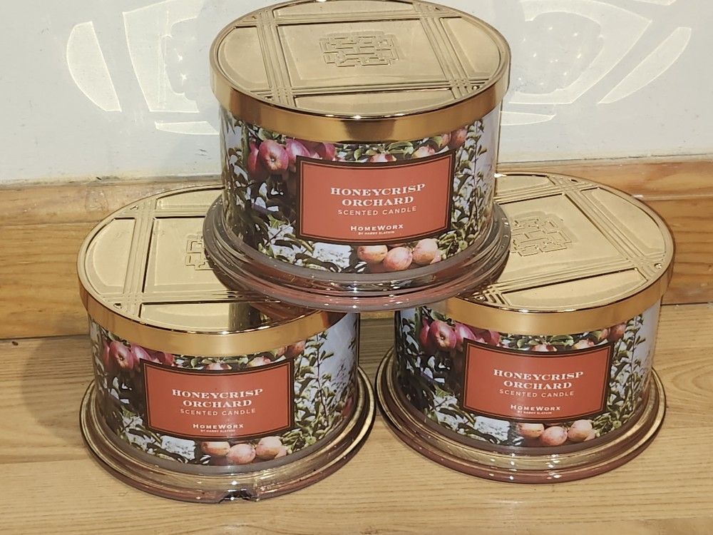 BRAND NEW HOMEWORX SLATKIN & CO HONEYCRISP ORCHARD 18 OZ CANDLE