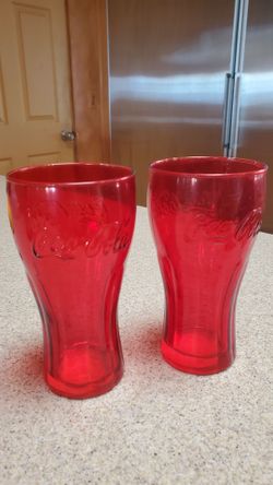 Coca-Cola  genuine red/rouge glass, set of 2