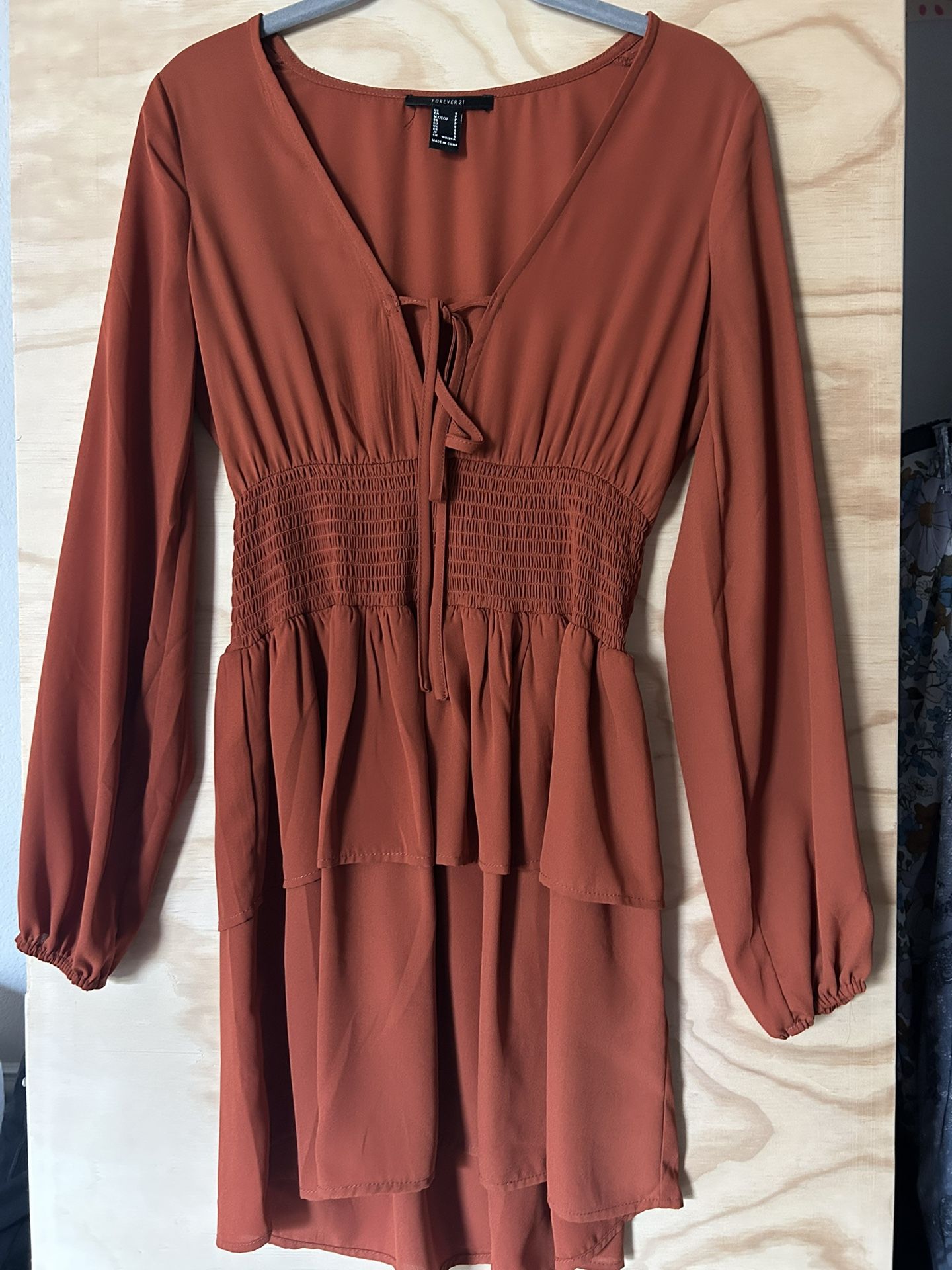Forever 21, Dress, Burnt Orange, Small