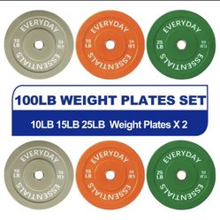 Bumper Plates for Gym 100lbs