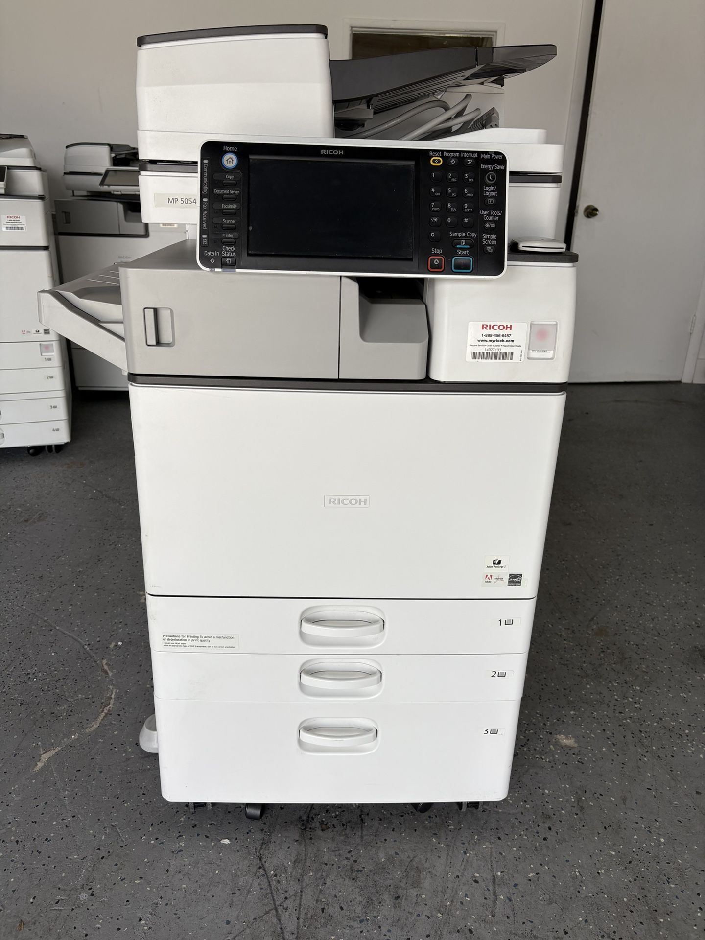 Printer Ricoh Mp 5054 Copier Machine Laser Monochromatic 