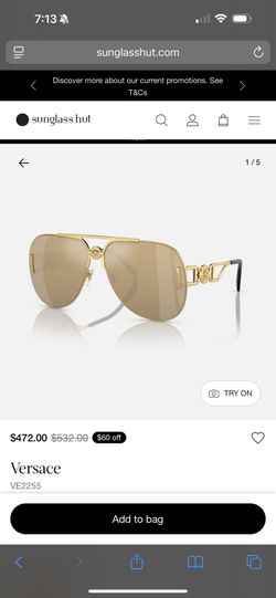 Versace Sunglasses Worn Once! Retail At $500!
