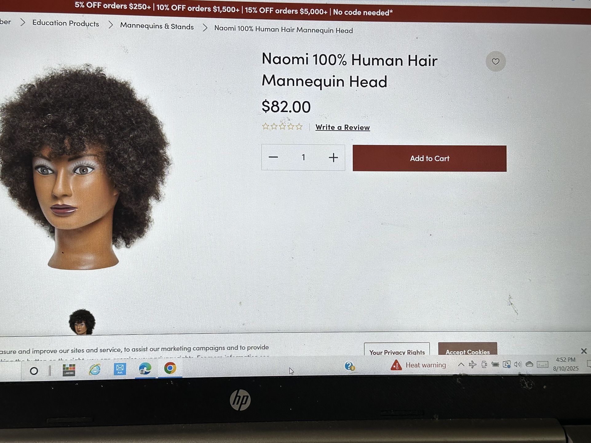 Naomi Mannequin With Holder