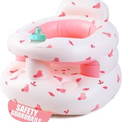 Upgraded Inflatable Baby Seat 3-36M – Sit Me Up Floor Chair w/ Pump