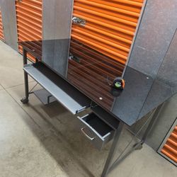 Writing Desk with Black Glass Top
Pull out keyboard tray & drawer
