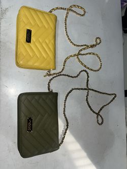 Yellow And Green Bebe Purses