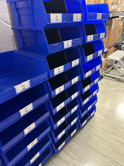 Plastic Blue Bins