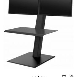 Sit/Stand Dual Monitor Workstation 