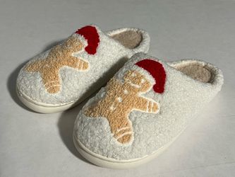 Gingerbread man Slippers Xmas
