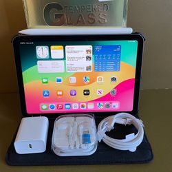  Apple Ipad Mini 6th Generation (8.3” Retina Display) 64GB with stylus pen, case & Accessories (256GB $449) 