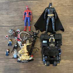 Hasbro Marvel Legends McFarlane DC Multiverse LEGO Spider-Man Batman Figure Toy Lot