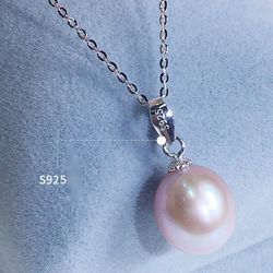 Brand New 7MM-8MM Natural Freshwater Pearl Necklace with S925 Silver Holder and S925 Chain