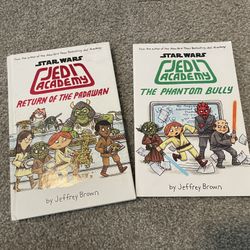 Star Wars - Jedi Academy Books-Both $5