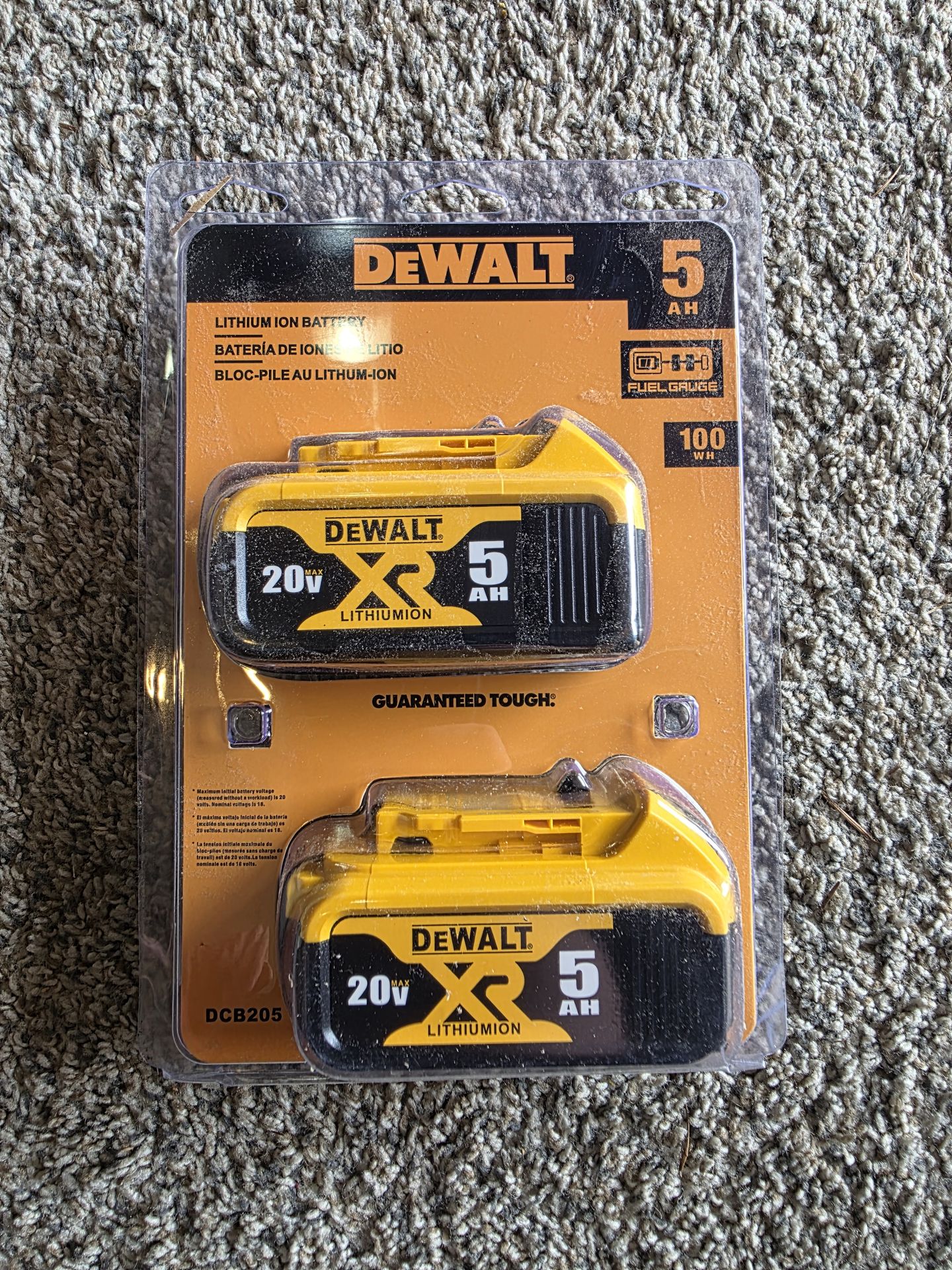 Dewalt Battery's 5Ah