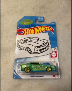 Hot Wheels Pictionary ‘10 Pro Stock Camaro Special Card