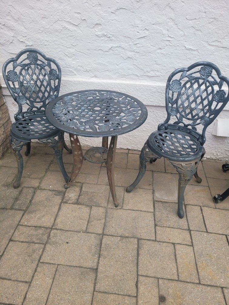 3pc Iron Bistro Set