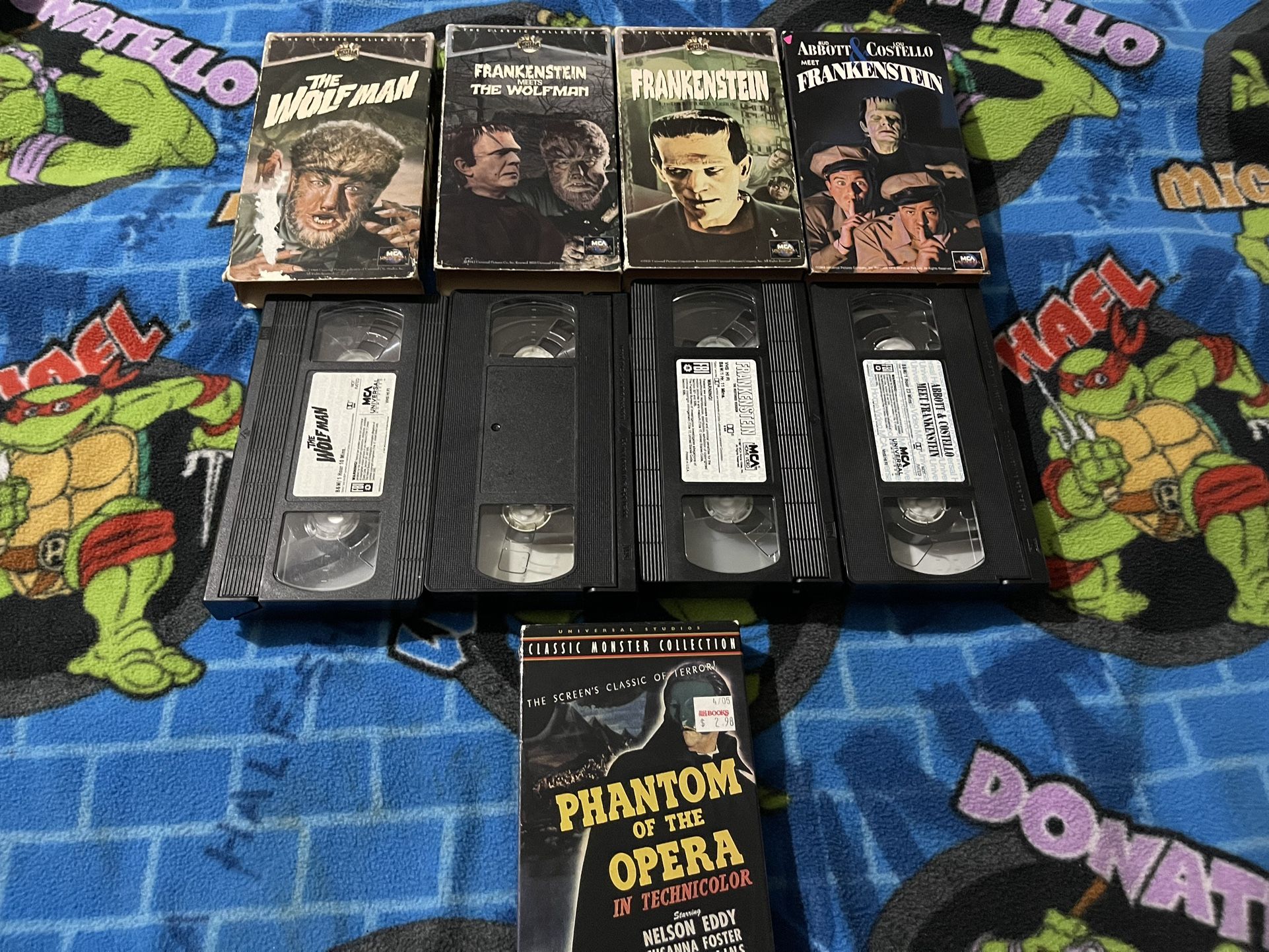 The Classic Collection, Universal Monsters, Vhs