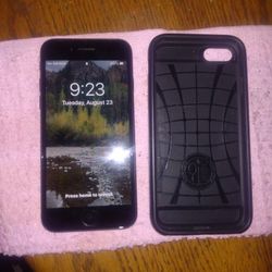 Iphone 8  (   LOCKED. ) with Case