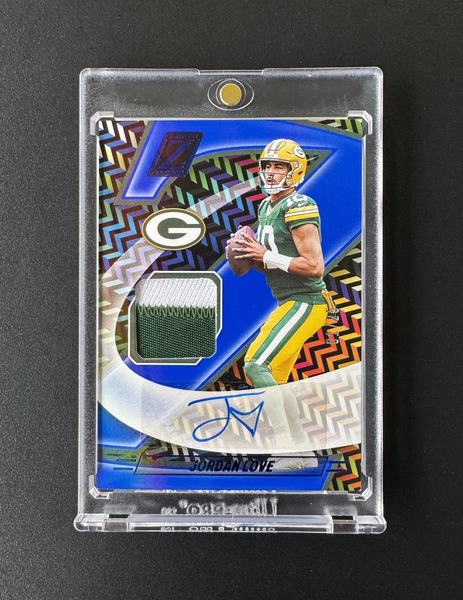 2024 Jordan Love Panini Zenith Patch Autograph